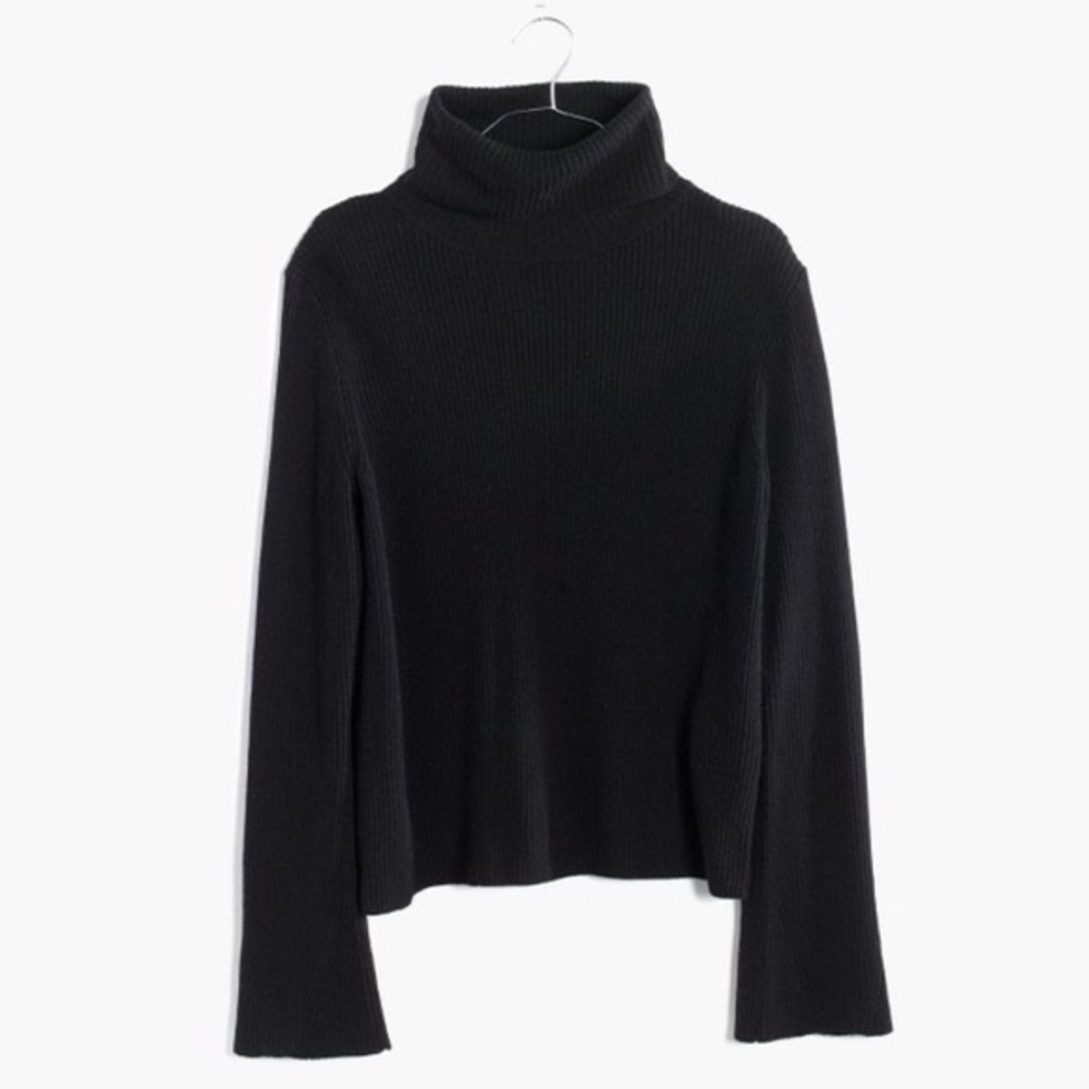 Madewell Bell-Sleeve Turtleneck Sweater